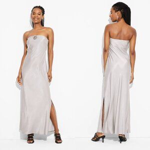 Small - Womens Rosette Tube Maxi Bodycon Dress - Wild Fable - Gray